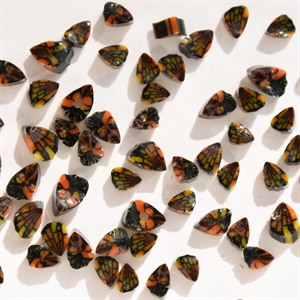 Bullseye Millefiori, Monarch Butterfly Wing, 50g